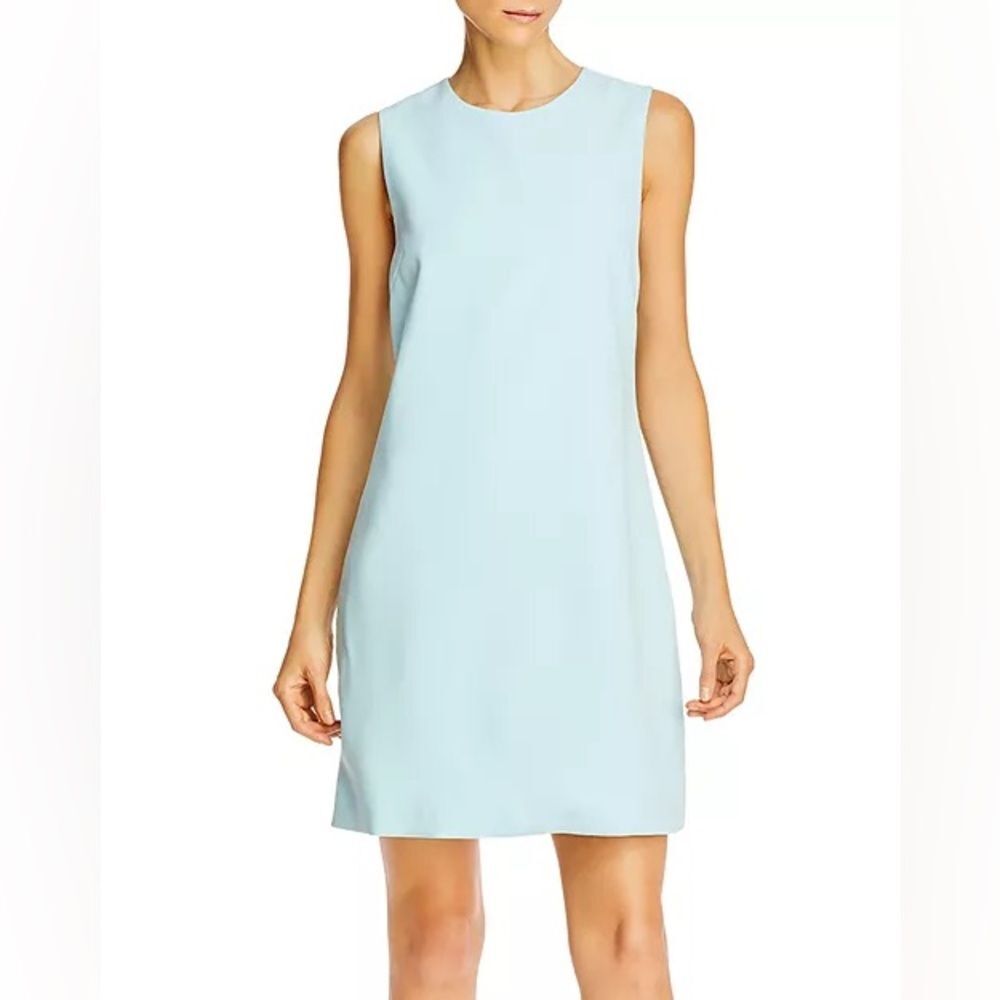 Alice + Olivia Coley Dress Mini Sleeveless Shift A-line Blue Size S